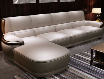 Sofá de cuero contemporáneo de los muebles de lujo modernos del hotel/del apartamento