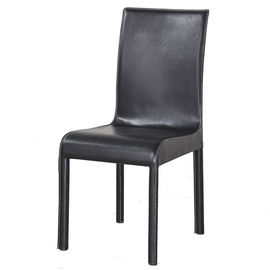 Cuero modificado para requisitos particulares del PVC que cena sillas con conferencia del hotel de las piernas del metal usando