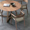 Silla por encargo de madera moderna del café del restaurante de los muebles con Seat de cuero