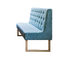 Color moderno del azul de los muebles del sofá del asiento de la cabina del restaurante del comedor