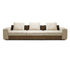 Sofá seccional moderno de encargo con el amortiguador, sofá de la sala de estar de la tela/del cuero