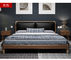 Diseño de madera de la moda de los muebles de la cama de plataforma de la ceniza moderna para los hoteles/los apartamentos