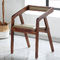 Color natural cómodo de las sillas modernas del comedor de madera y del cuero