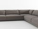 Estilo por encargo gris en forma de L del italiano de los sofás de la tela de la sala de estar de los muebles