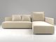 Pequeño tipo nórdico sofá simple moderno de la familia de la sala de estar del concubine de la combinación del sofá imperial de la tela