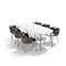 Muebles simples de la silla de la cinta de tabla de la silla de la combinación de la rota al aire libre nórdica del jardín
