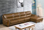 Marco de madera de la sala de estar de 3 Seater del cuero contemporáneo del sofá con precio bajo