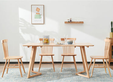 Tabla de madera sólida del rectángulo, hogar/mesas de comedor comerciales del restaurante