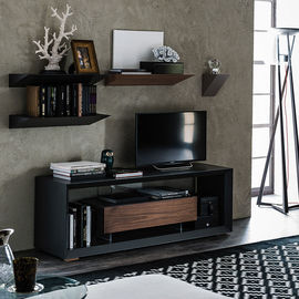 Gabinete de madera sólida TV del hotel y del hogar, gabinetes modernos de la TV para la sala de estar