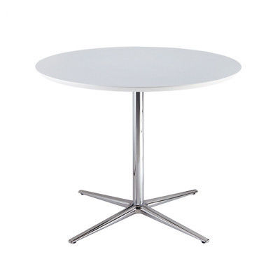 tabla de té redonda de mármol de acero de la sala de estar de carbono SMY-1075
