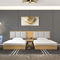 Sistemas de madera sólidos de los muebles del dormitorio del hotel, suites modernos del cuarto de invitados