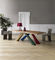 Respetuoso del medio ambiente rectangular de la mesa de comedor comercial superior de madera sólida