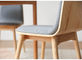 El comedor simple modificado para requisitos particulares del hotel de los muebles del diseñador de madera sólida deformó la cena de la silla