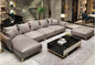 Marco de madera de la sala de estar de la tela del cuero seccional moderno del sofá con precio de fábrica